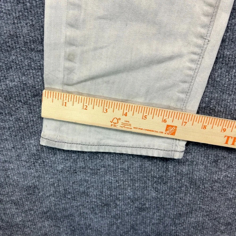 Levi's 513 Jeans Men's Light Gray Denim Straight Pockets Classic Zip Fly - 34X29